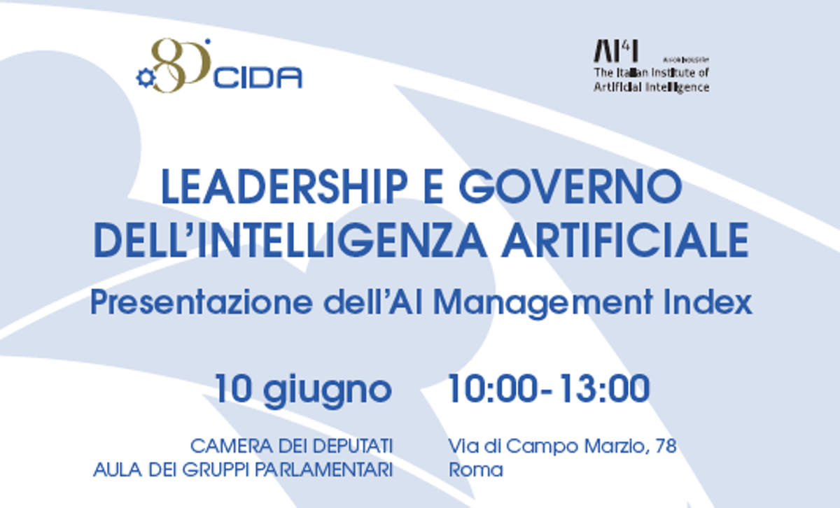 AI, a Montecitorio presentazione 1° indice su maturità manageriale