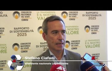 Ambiente Ciafani Legambiente ‘picchi straordinari di raccolta e rigenerazione olio minerale 364x230