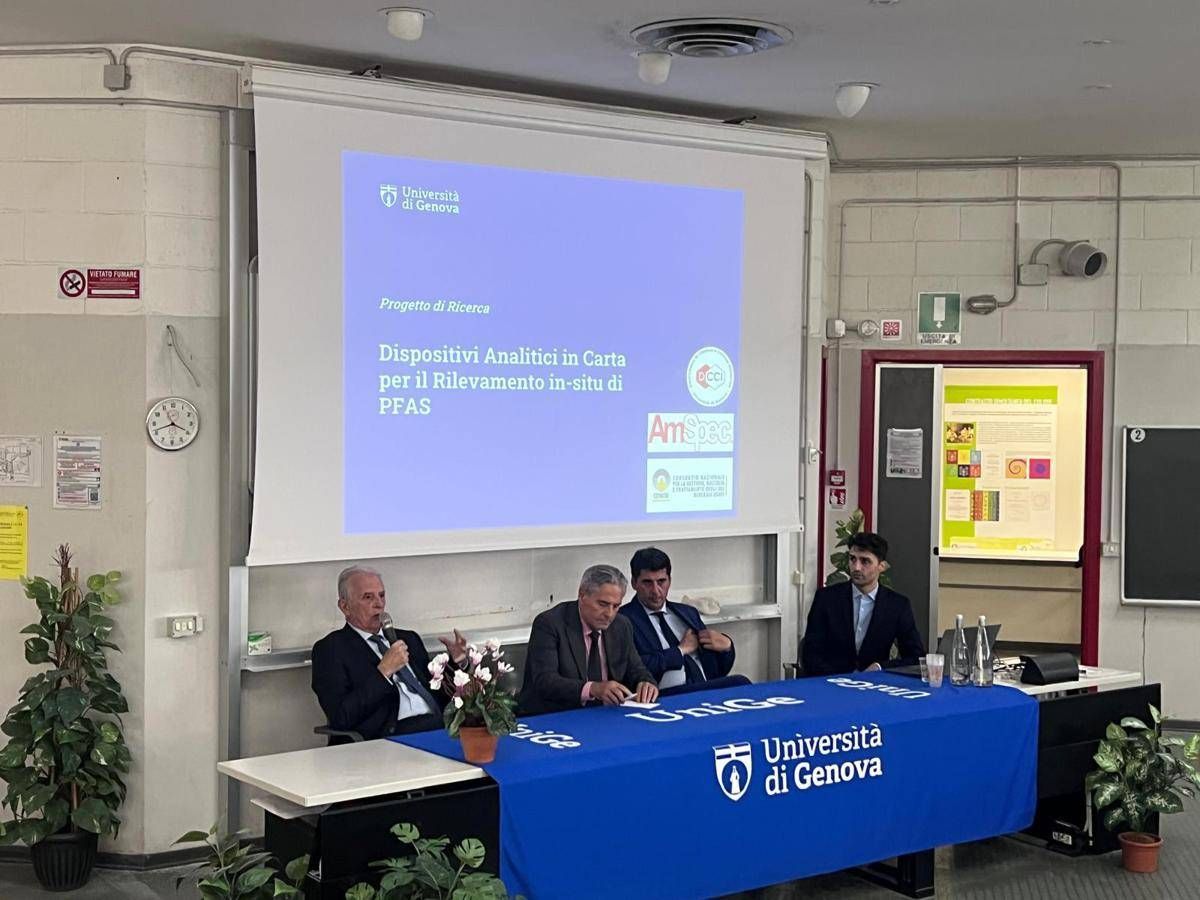 Ambiente, Università Genova-AmSpec Italia-Conou presentano progetto per rilevamento rapido Pfas
