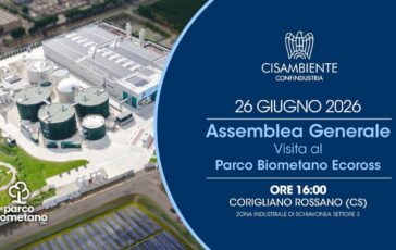 Assemblea Generale Cisambiente Confindustria 2026 al Parco Biometano Ecoross 364x230