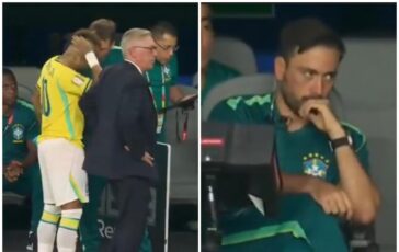 Brasile Ancelotti fa entrare Neymar e il figlio Davide scuote la testa Vide 364x230