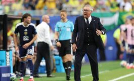 Brasile Scozia gol annullato a Vinicius e proteste di Ancelotti 265x160