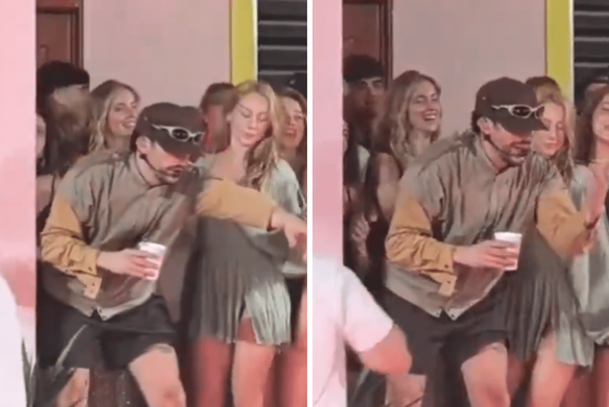 Chiara Ferragni al concerto di Bad Bunny a Madrid ma... sul palco - il video
