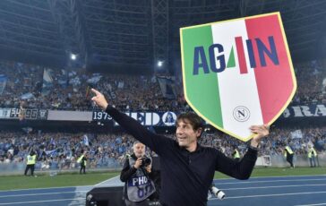 Conte Due anni di forti emozioni e grande passione grazie di cuore Napoli 364x230