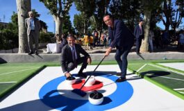 Curling senza ghiaccio al Colosseo a Colle Oppio lo sport diventa spettacolo e inclusione 265x160