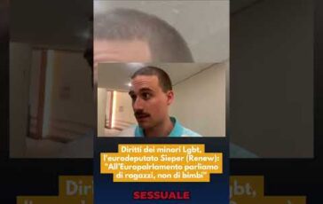 Diritti minori Lgbt leurodeputato Sieper Renew Al Pe parliamo di ragazzi non di bimbi 364x230