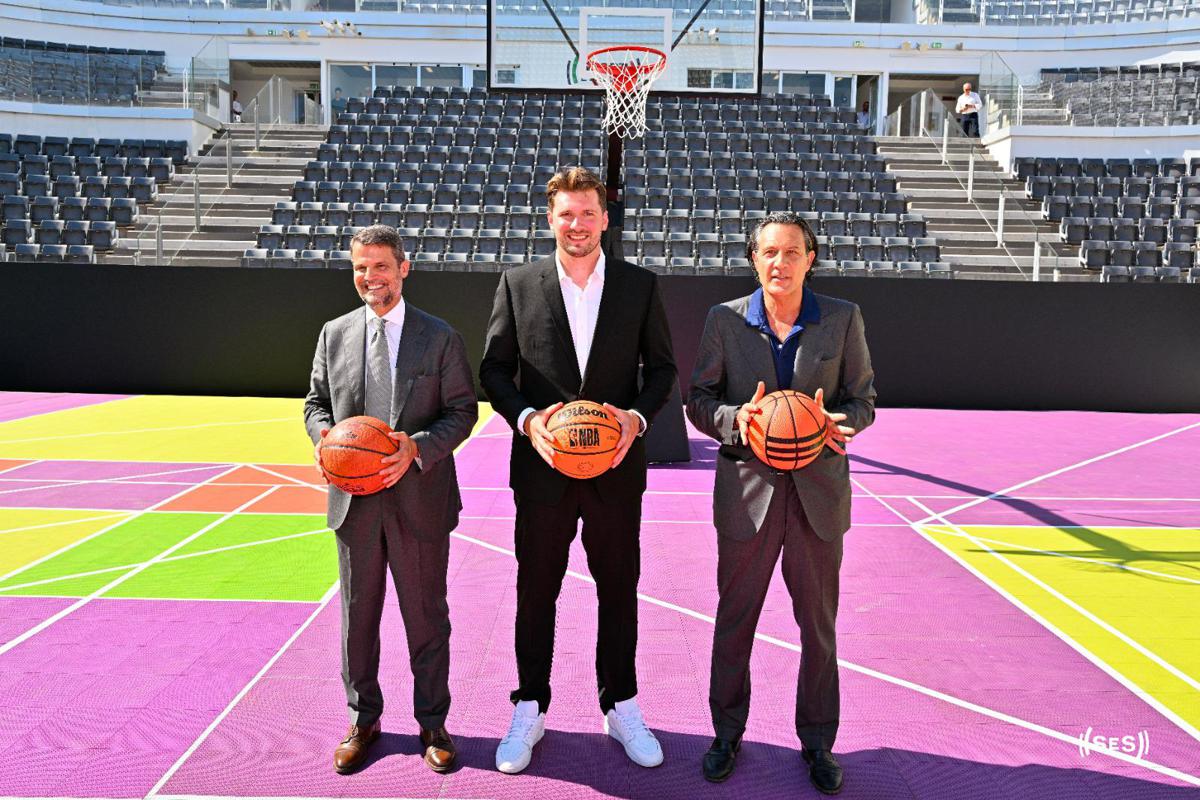 Doncic al Foro Italico, canestri sul Centrale per la stella Nba