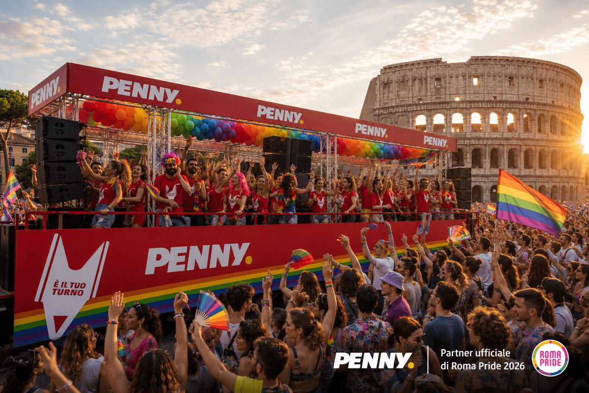'E' il tuo turno', Penny Italia sarà partner ufficiale del Roma Pride 2026