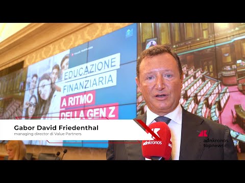 Educazione finanziaria: Friedenthal (Value Partners), 'Bisogna aumentare l’afabetizzazione