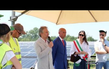 Energia inaugurato a Poviglio limpianto fotovoltaico di Viridis Energia 364x230