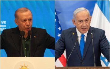 Erdogan attacca Israele minaccia per umanita. Ira Netanyahu No lezioni da dittatore antisemita 364x230