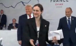 G7 Trump arriva per ultimo alla riunione dei leader Sono il boss 265x160