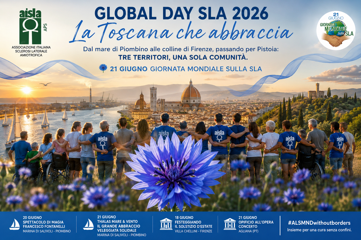 Global day Sla, al via iniziative Aisla Toscana a sostegno di 360 famiglie