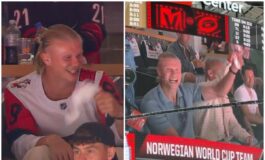 Haaland altro che Mondiali va a vedere lhockey 265x160