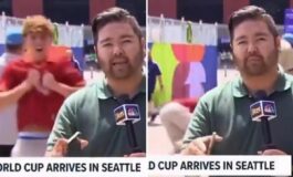 Il tifoso della Roma star social ai Mondiali lo show e la caduta in diretta 265x160