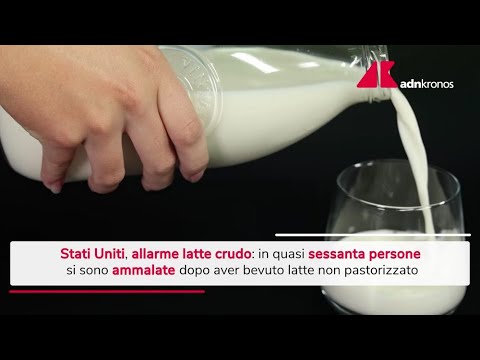 Latte crudo e focolaio di infezioni, l'allarme in Usa
