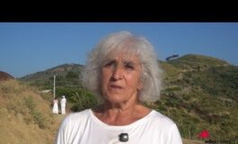 Lattrice Patrizia DAntona al Rito della Luce a Fiumara dArte e un progetto artistico che nello 265x160