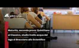 Maturita seconda prova Quintiliano al Classico studio livello acqua del lago di Bracciano allo 265x160