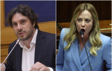 Meloni indossa ginocchiere bufera alla Camera per frase del M5S Silvestri 364x230