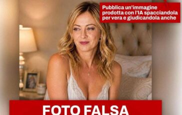 meloni mezza nuda sul letto la premier ci deve essere scritto prodotto con ai se no abbiamo un problema 2