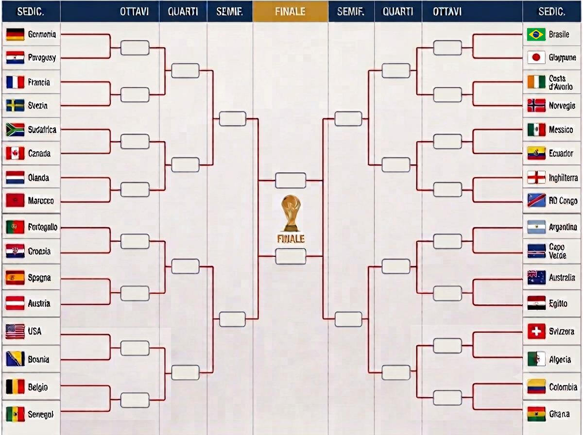 Mondiali, il tabellone: ipotesi Francia-Germania agli ottavi, possibile finale Messi-Ronaldo