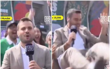 Mondiali tifosi del Messico fanno volare giornalista Dazn 364x230