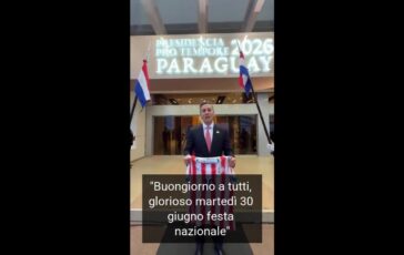 Paraguay batte la Germania il presidente Festa nazionale poster 364x230