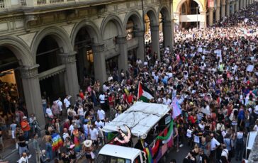 Pride Bologna media Tel Aviv Israeliani spintonati anche donna incinta 364x230