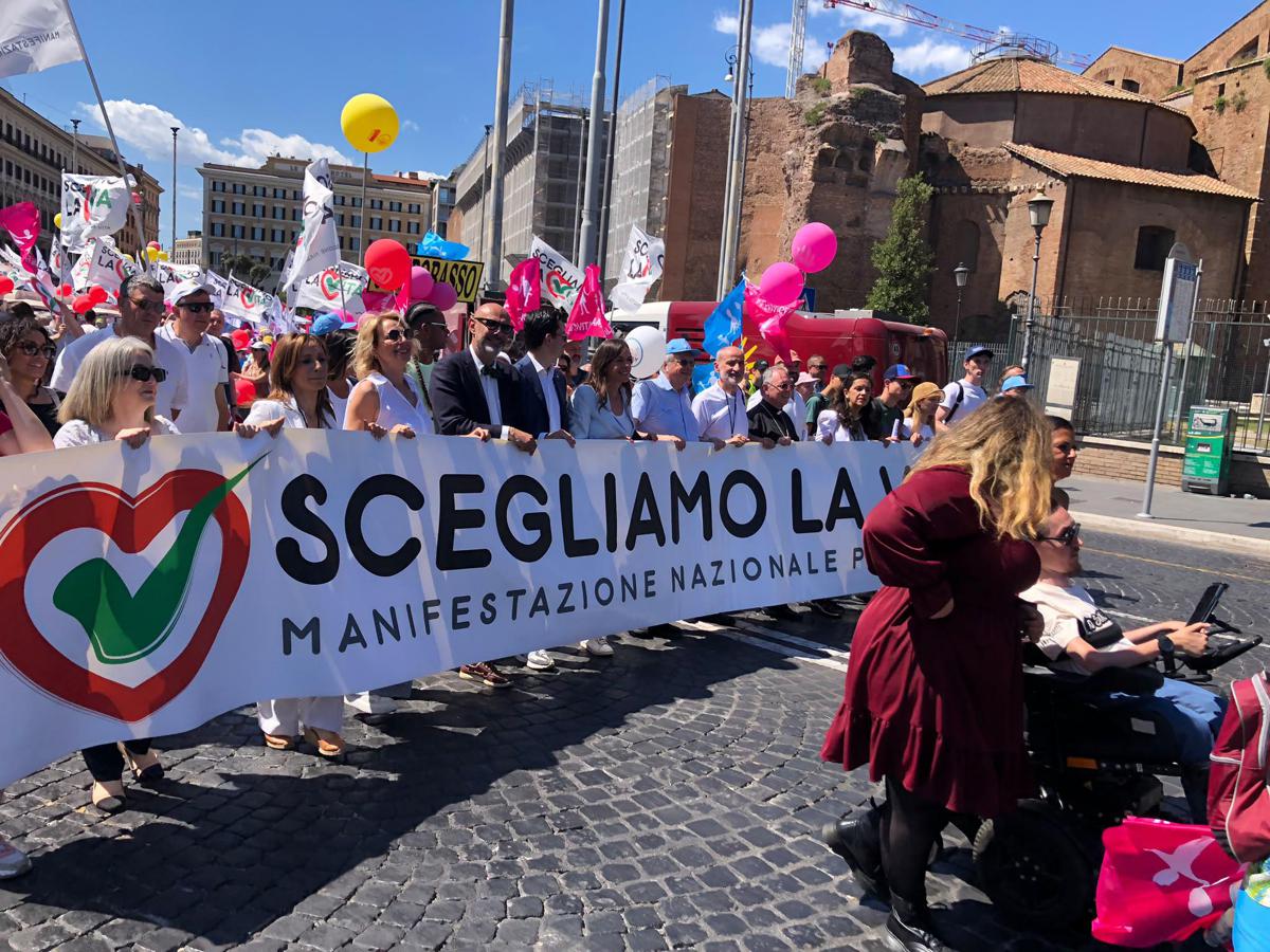 Pro vita, organizzatori corteo Roma: "Siamo 20 mila, stop ddl suicidio assistito e più fondi per diritto a non abortire"