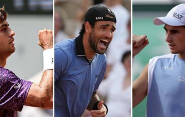 Roland Garros tris azzurro ai quarti Cobolli Berrettini e Arnaldi avanti tutta 364x230