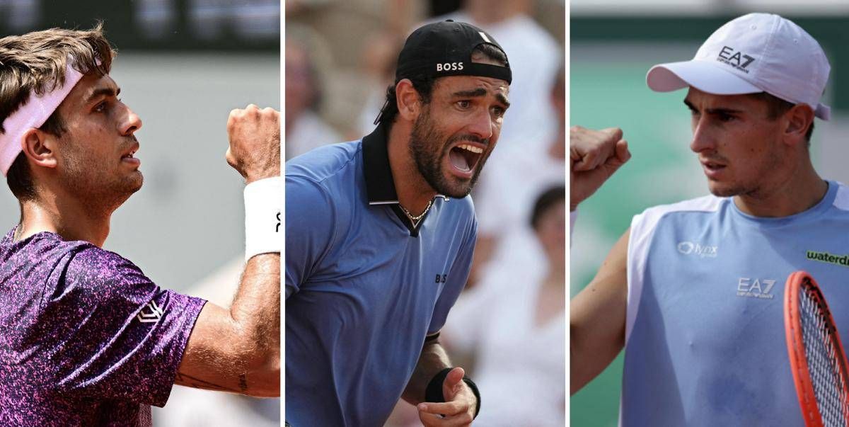 Roland Garros, tris azzurro ai quarti: Cobolli, Berrettini e Arnaldi avanti tutta