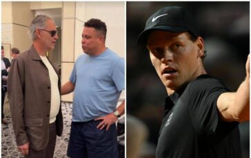Ronaldo parla con Bocelli di. Sinner Sono geloso di te e lui lo amo 364x230