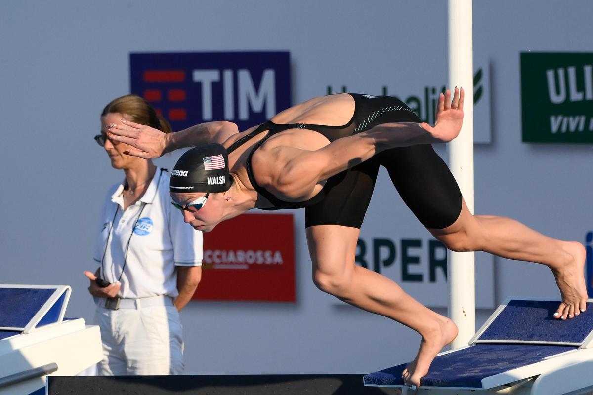 Settecolli, record del mondo nei 50 stile libero per Walsh e primato italiano per Curtis