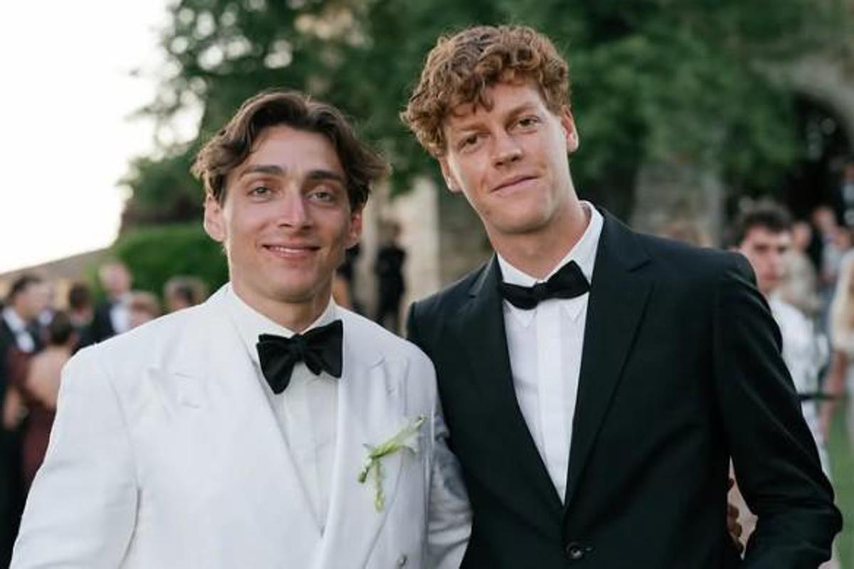Sinner e Laila Hasanovic al matrimonio... di Duplantis