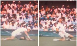 Sinner paura a Wimbledon brutta caduta con Kecmanovic 265x160