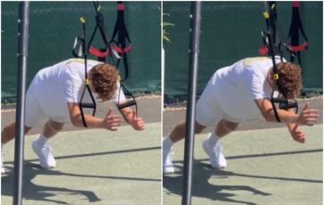 Sinner si allena strano esercizio a Wimbledon 364x230