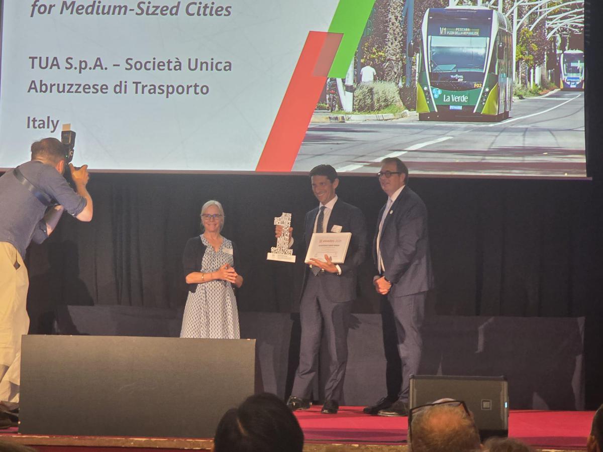 Sostenibilità, Trasporto Unico Abruzzese vince l’'Uitp Award 2026' con 'La Verde'