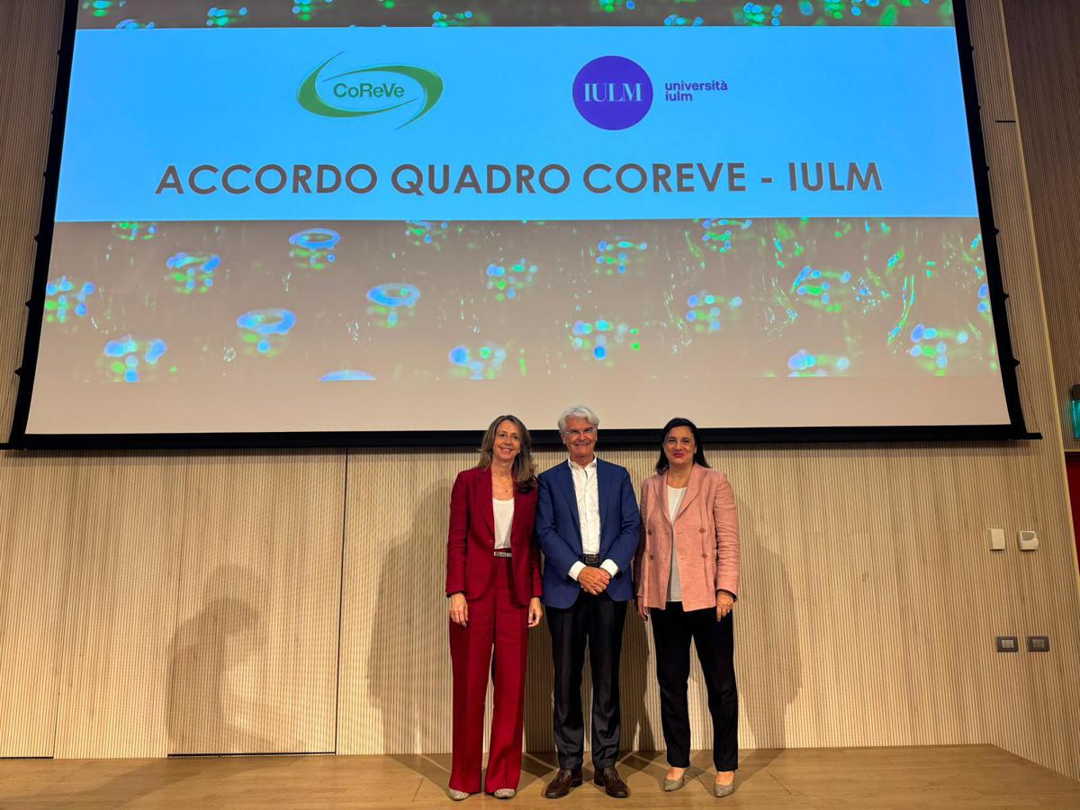 Sostenibilità, accordo Coreve-Università Iulm per promuovere la cultura del riciclo