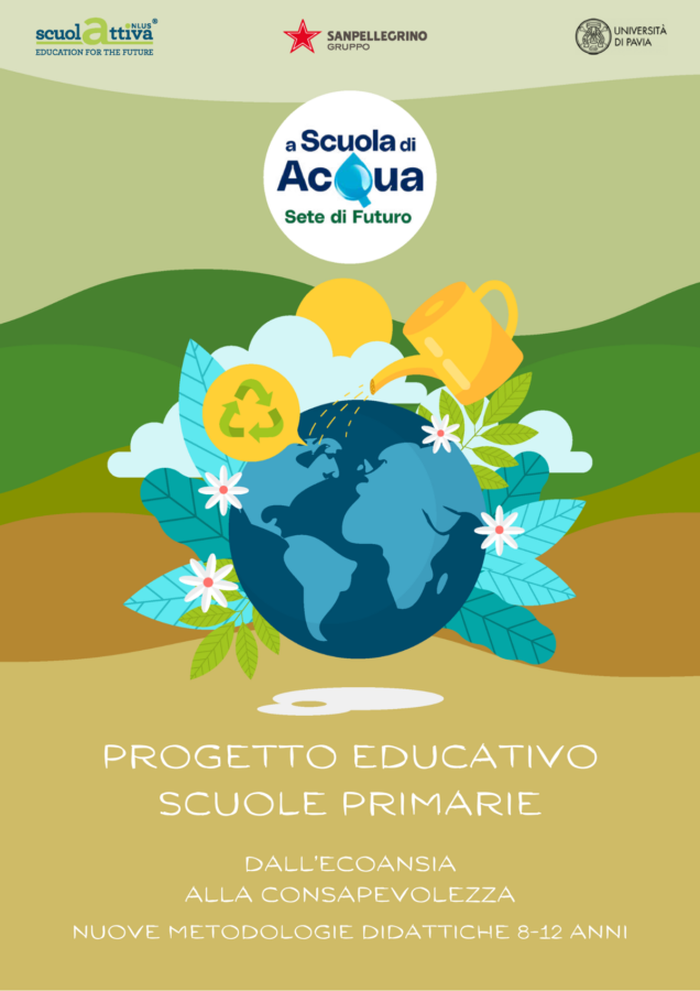 Sostenibilità, progetto 'A Scuola di Acqua-Sete di Futuro' promosso da Sanpellegrino e ScuolAttiva Ets