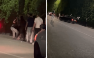 taormina auto a tutta velocita su giovani fuori da una discoteca il video 2