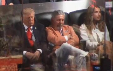 Trump e il pisolino alle Nba Finals il video e virale presidente nel mirino dei social 364x230