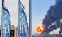 Ucraina Kiev colpisce San Pietroburgo terminal petrolifero in fiamme. Droni contro autobus in Crimea 7 morti 265x160