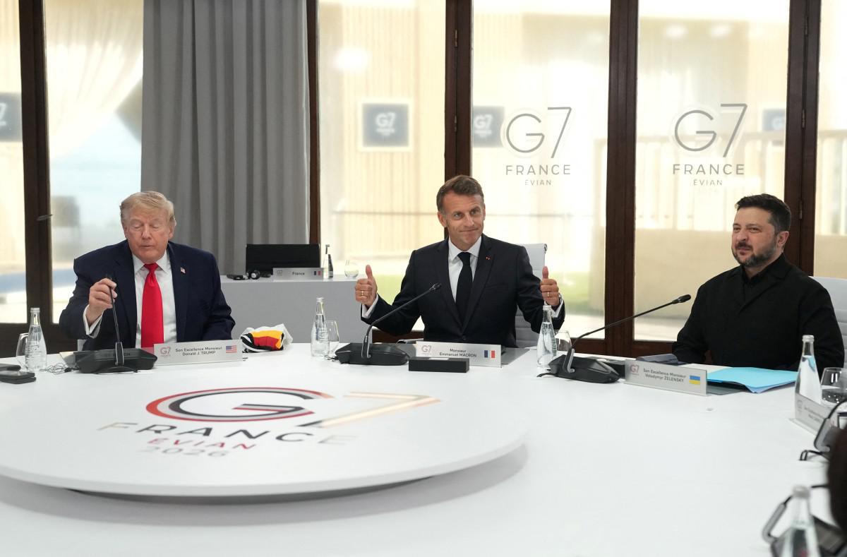 Ucraina, al G7 trilaterale Trump-Zelensky-Macron. Il tycoon: "Russia deve trattare"