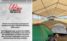 Ultimo fan gia in fila in tenda per il concerto del 4 luglio a Tor Vergata 265x160