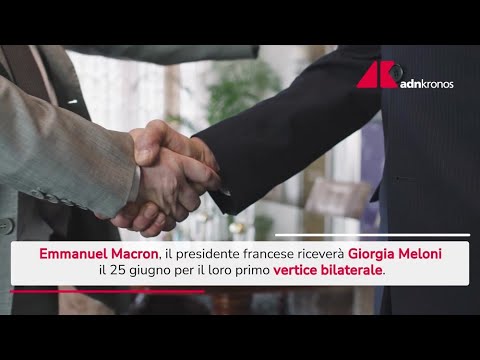 Vertice Meloni-Macron il 25 giugno all'Eliseo