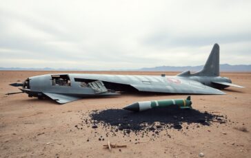 Bombardiere B-52 precipita in California: cosa è successo