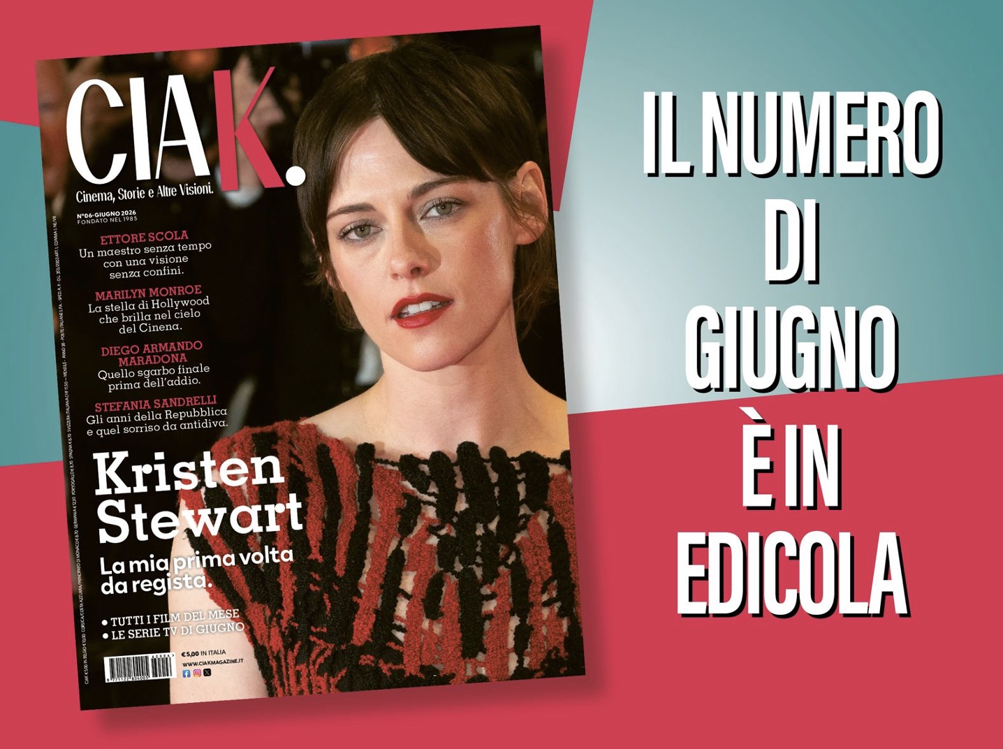 Ciak: grandi numeri per il nuovo formato, giugno in edicola