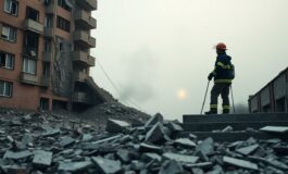 Crollo a Porto Sant'Elpidio dopo una deflagrazione: estratto un ragazzo, si cerca una donna