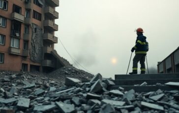 Crollo a Porto Sant'Elpidio dopo una deflagrazione: estratto un ragazzo, si cerca una donna