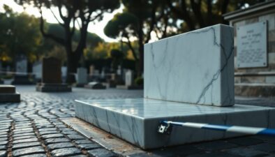 Lapide di Gigi Proietti rimossa al Verano per aggiungere il nome della moglie